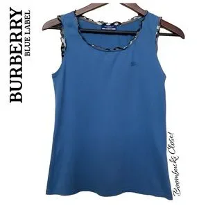 Burberry | Tops | Burberry Blue Label Blue Tank Top Small 38